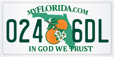 FL license plate 0246DL