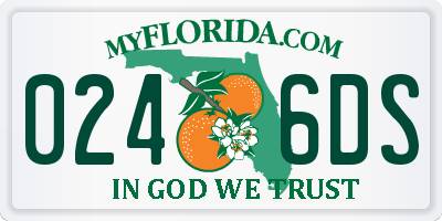 FL license plate 0246DS