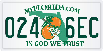 FL license plate 0246EC
