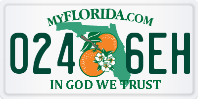 FL license plate 0246EH