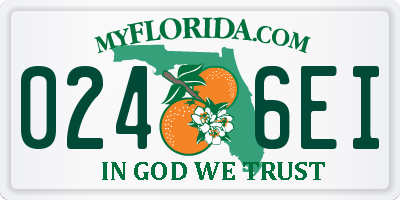FL license plate 0246EI