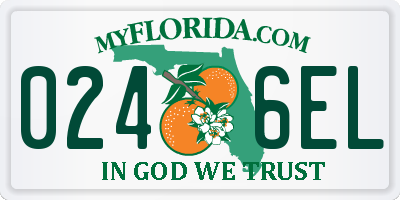 FL license plate 0246EL