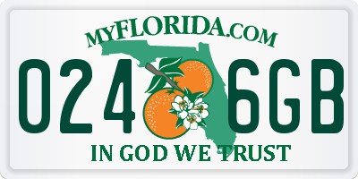 FL license plate 0246GB