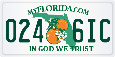 FL license plate 0246IC