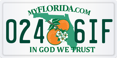 FL license plate 0246IF