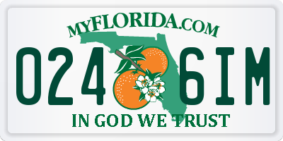 FL license plate 0246IM