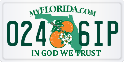 FL license plate 0246IP