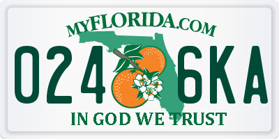 FL license plate 0246KA