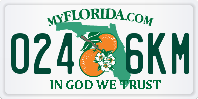 FL license plate 0246KM