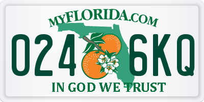 FL license plate 0246KQ