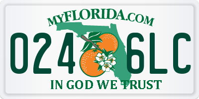 FL license plate 0246LC