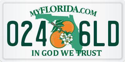 FL license plate 0246LD