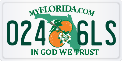 FL license plate 0246LS
