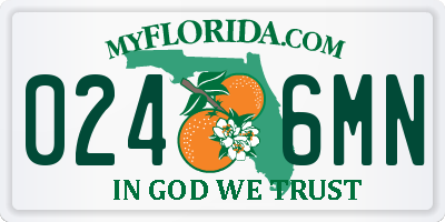 FL license plate 0246MN