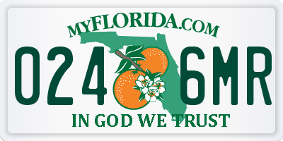 FL license plate 0246MR