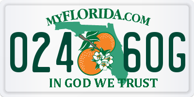 FL license plate 0246OG