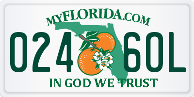 FL license plate 0246OL