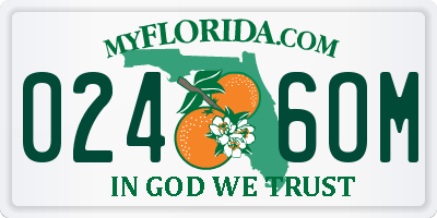 FL license plate 0246OM