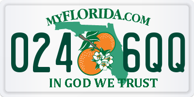 FL license plate 0246QQ