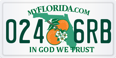 FL license plate 0246RB