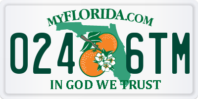 FL license plate 0246TM