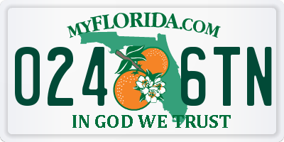 FL license plate 0246TN