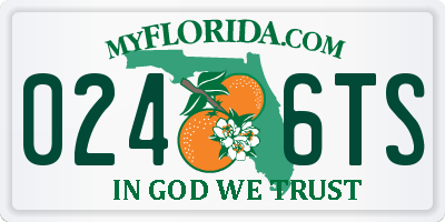 FL license plate 0246TS
