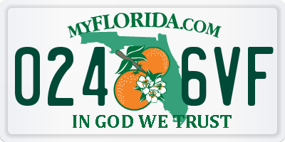 FL license plate 0246VF