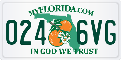 FL license plate 0246VG