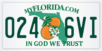 FL license plate 0246VI