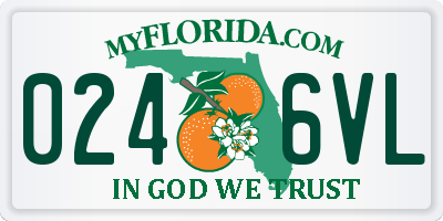 FL license plate 0246VL