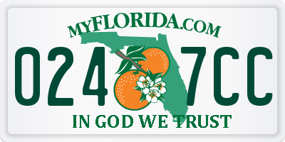 FL license plate 0247CC