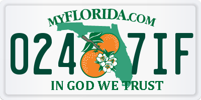 FL license plate 0247IF