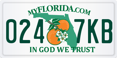 FL license plate 0247KB