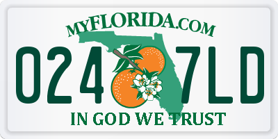 FL license plate 0247LD