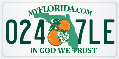 FL license plate 0247LE