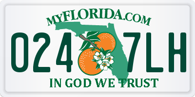 FL license plate 0247LH