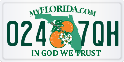 FL license plate 0247QH