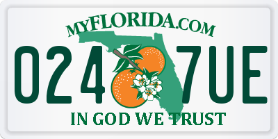 FL license plate 0247UE