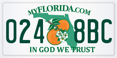 FL license plate 0248BC