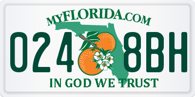 FL license plate 0248BH