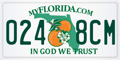 FL license plate 0248CM