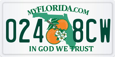 FL license plate 0248CW