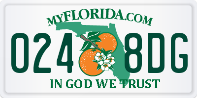 FL license plate 0248DG
