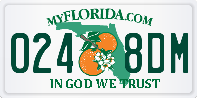 FL license plate 0248DM