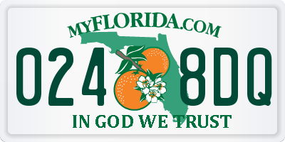 FL license plate 0248DQ