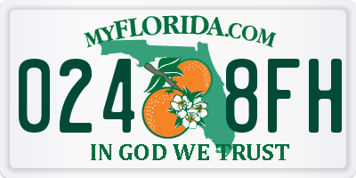 FL license plate 0248FH