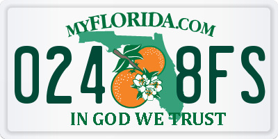 FL license plate 0248FS