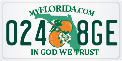 FL license plate 0248GE