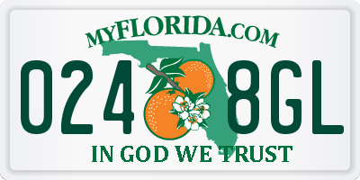 FL license plate 0248GL